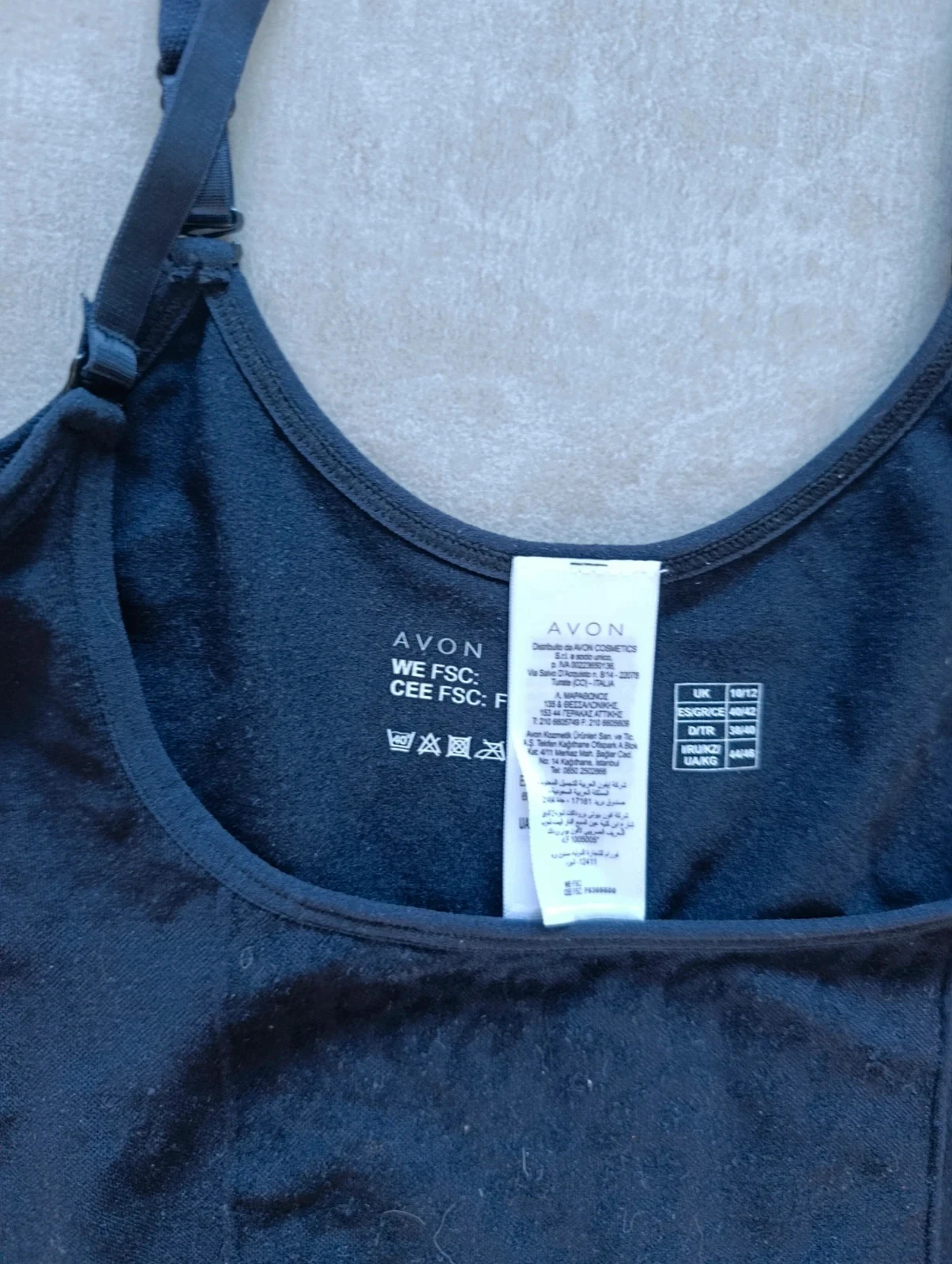 Vestido moldeador negro Avon – Talla 40/42 – Tirantes ajustables – photo 4